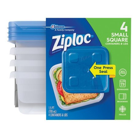 ZIPLOC Container Square Ziploc 24Oz 70935